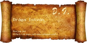 Drága István névjegykártya